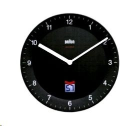 Braun BNC 006 Rádiem řízené nástěnné hodiny černá | AB-COM.cz