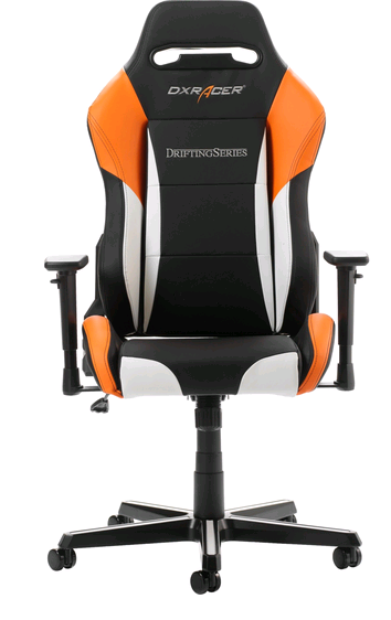 DXRacer Drifting, Herní židle, Černá/Bílá/Oranžová | AB-COM.cz