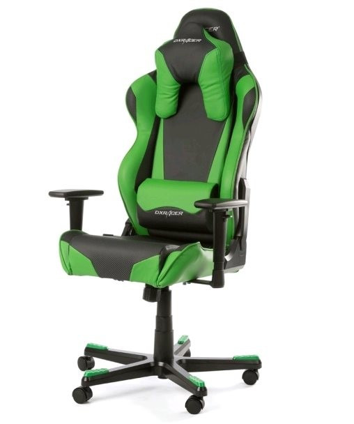 DXRacer OH/RM1/NE Herní židle, černá/zelená | AB-COM.cz