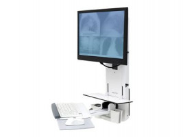 Ergotron StyleView Sit-Stand Vertical Lift, Patient Room - Nástěnná montáž pro LCD displej / kláves