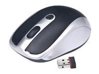 Gembird Wireless optical mouse MUSW-102, 1600 DPI, nano USB, black-silver (MUSW-002)