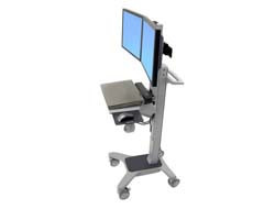 Ergotron Neo-Flex Dual WideView WorkSpace - Vozík pro LCD displej / klávesnice / myš / CPU - plast,