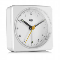 Braun BC 03 W quartz alarm clock analogový white