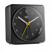 Braun BC 03 B quartz alarm clock analogový black