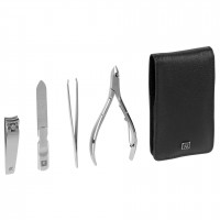 Zwilling CLASSIC INOX Neat's leather case, black, 4 pc