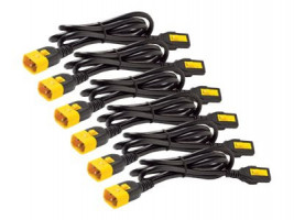 APC Power Cord Kit, ( 6ea) ,Locking, 10A, 100-230V, C13 to C14 1,2m, modrý