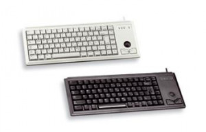 CHERRY Ultraslim Trackball Keyboard ML G84-4400LPBEU-0 US grey