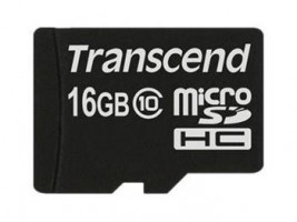 Transcend MicroSDHC Karta 16GB Class 10