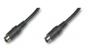 Digitus SVHS připojovací kabel, černý, stíněný 1,5m
