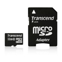 Transcend Micro SDHC karta 32GB Class 10 + Adaptér