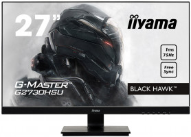 iiyama G-Master G2730HSU-B1 - FreeSync, 27" LCD, 1ms,300cd/m2,1000:1(12M:1 ACR),VGA,DP,HDMI,USB,repro