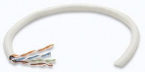 Cat5e (UTP) Bulk Cable, 305 m Box, Gray, 24 AWG, Solid