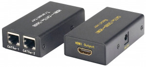 LogiLink Extender HDMI Video ĂĽber Cat5 bis zu 30m