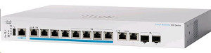 Cisco CBS350 Managed L3 2.5G Ethernet (100/1000/2500) Power over Ethernet (PoE) 1U černá Grey