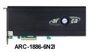 Areca Raid ovladač ARC-1886-6N2I 6x M.2 a 2-Port Tri Mode PCIe 4.0 x8 FH