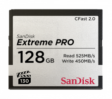 Sandisk Compact Flash Extreme Pro CFast 2.0 128GB-rychlost 525/450 MB/s - rozbaleno
