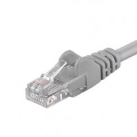 PremiumCord Patch kabel UTP RJ45-RJ45 level 5e 2m šedá