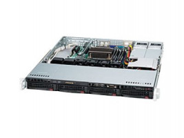 Server Geh Super Micro 1U/2x400W/4x3.5" SC813MFTQC-R407CB bez OS