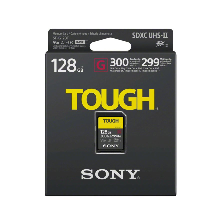 Sony SDXC Pro Tough 128GB Class 10 UHS-II U3, paměťová karta Sony |  AB-COM.cz