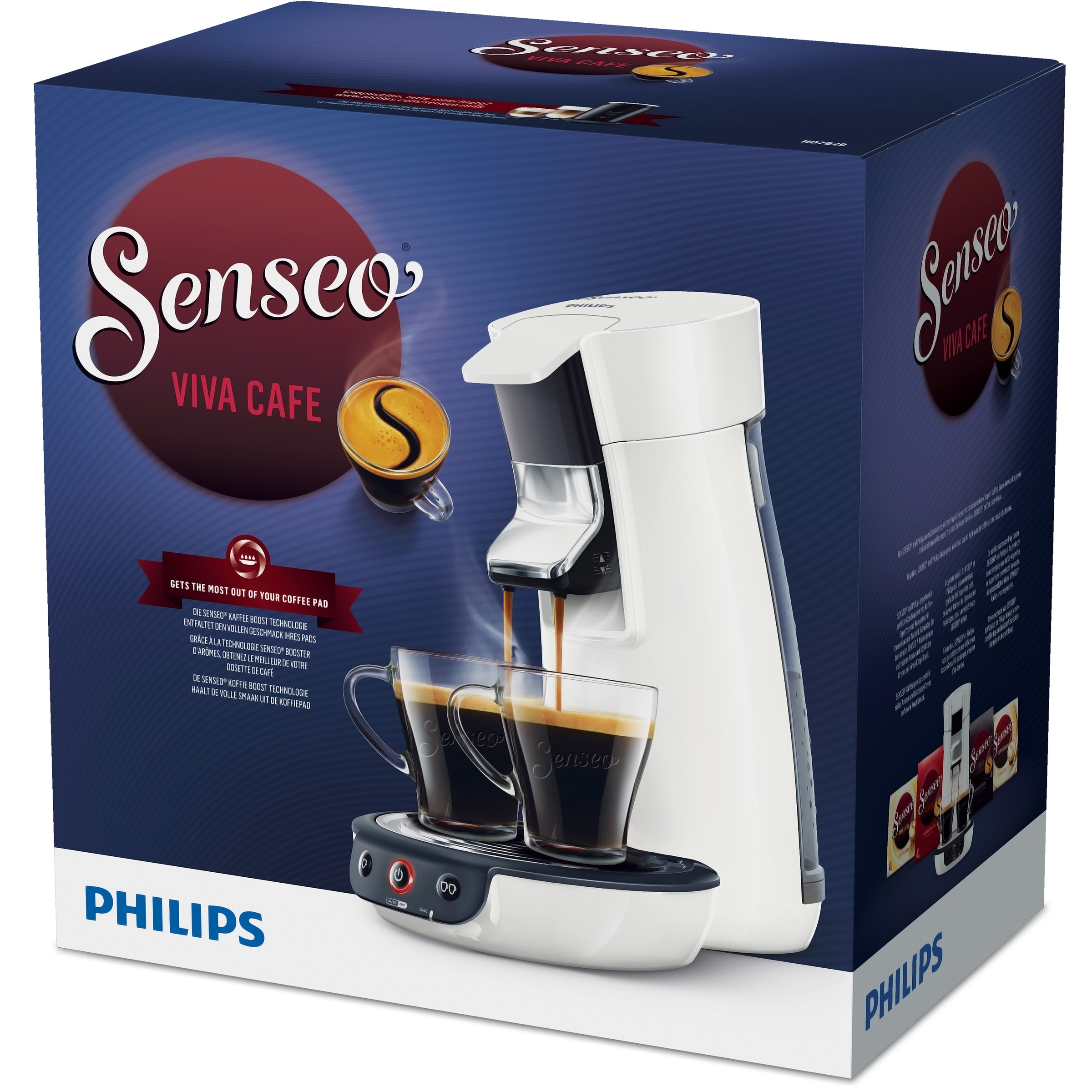 Kávovar Philips HD7829/00 Senseo Viva Café - Kávovar, bílá | AB-COM.cz