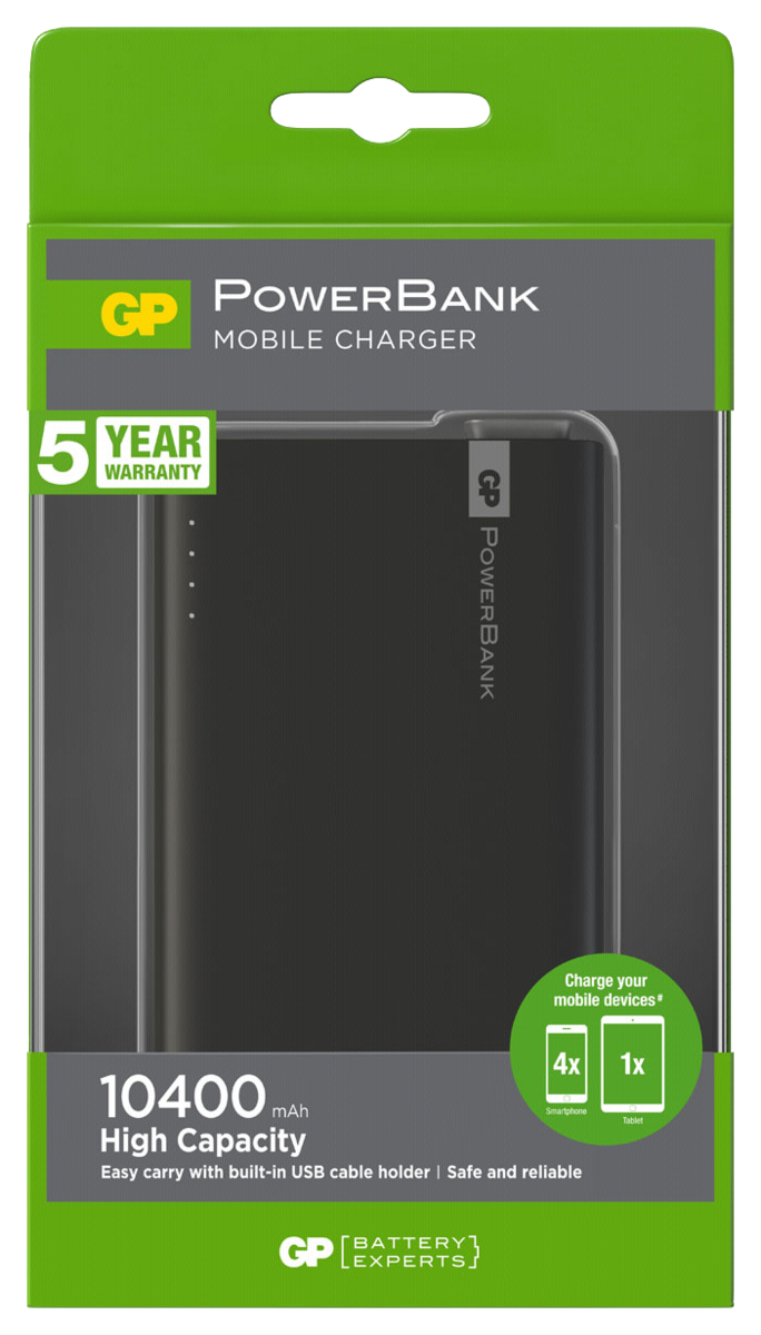 GP Portable Powerbank RC10A 10400 mAh černá | AB-COM.cz