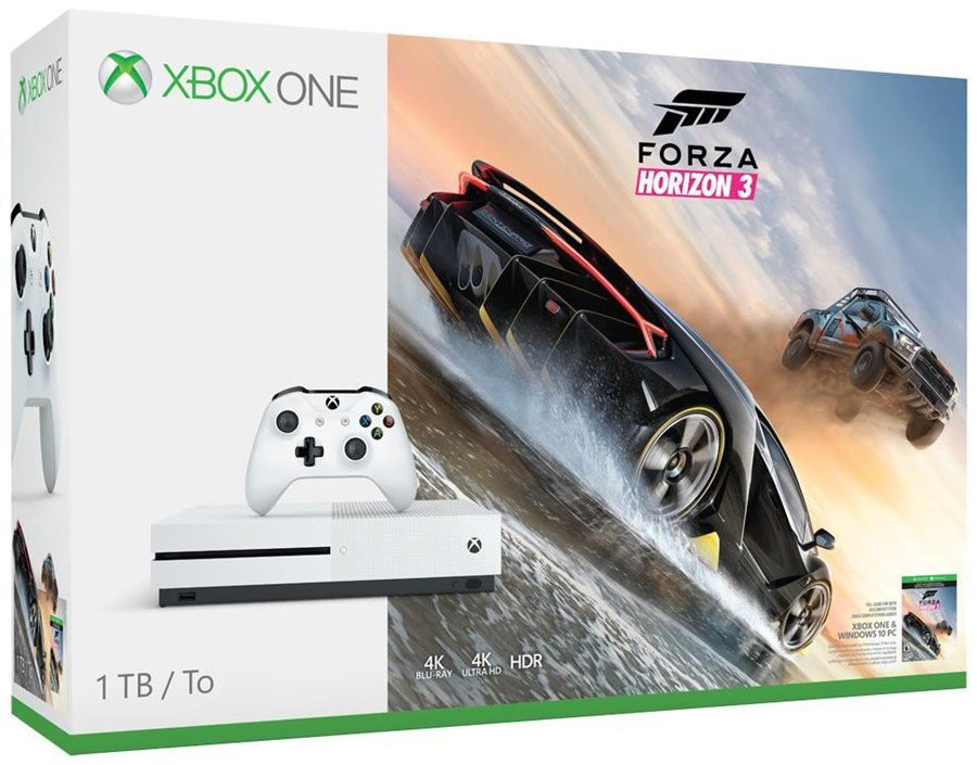 Microsoft Xbox One S + Forza Horizon 3 1000GB Wi-Fi Bílá | AB-COM.cz