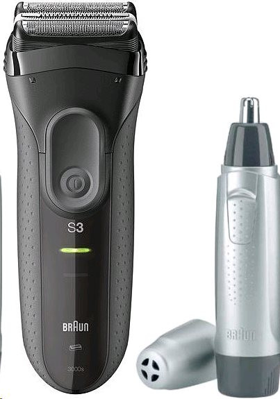 Braun Series 3 3000s holící strojek + epilátor uší a nosu Braun EN10 |  AB-COM.cz